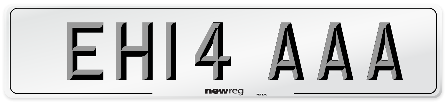EH14 AAA Number Plate from New Reg